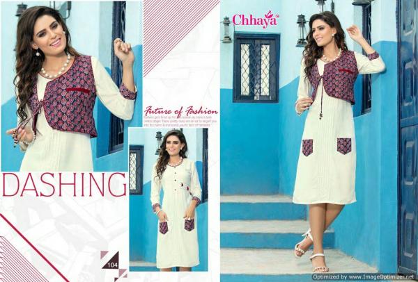 Chaaya-Breeza-Rayon-Kurti-With-Koti